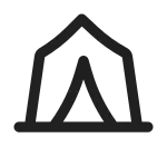 Tent SVG Icon